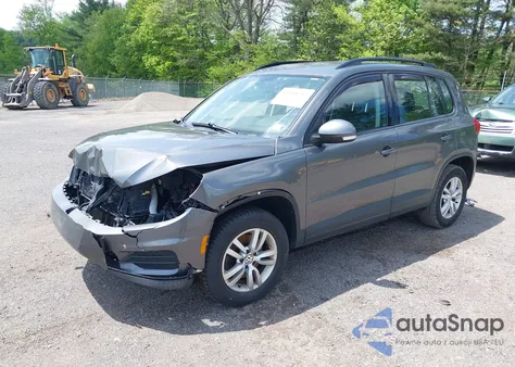 2016 Volkswagen Tiguan S from USA, damaged, VIN WVGAV7AX9GW573007